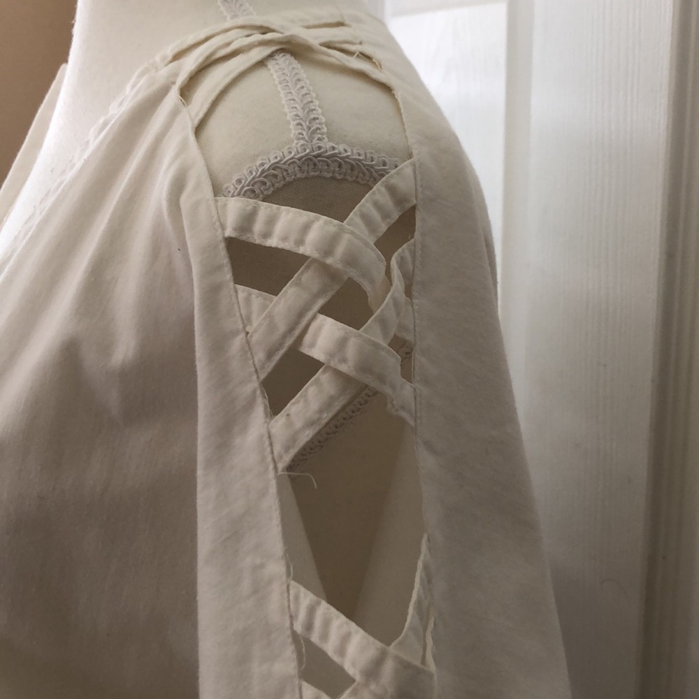 White Cotton House Dress - image 5